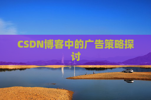 CSDN博客中的广告策略探讨